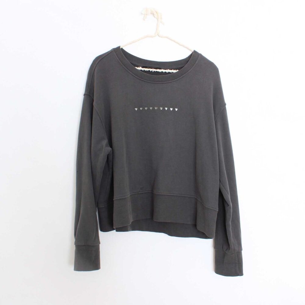 All Saints Logo Hearts Pullover Sweatshirt